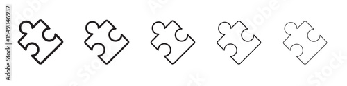 Puzzle icon vector illustration isolated