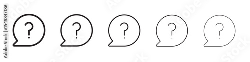Question icon set vector illustration isolated