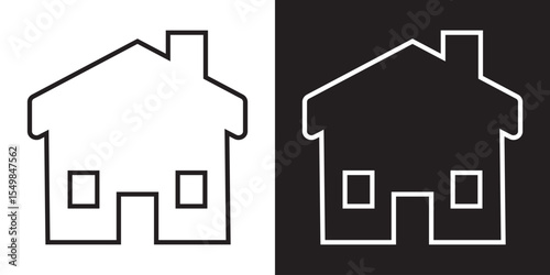Social welfare black and white icon. vector illustration. EPS 10/AI