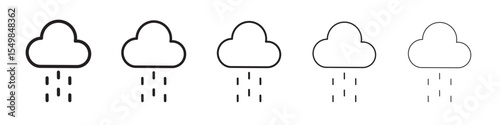 Rain icon vector illustration isolated