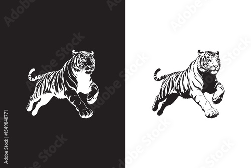 Tiger Silhouette Duo
