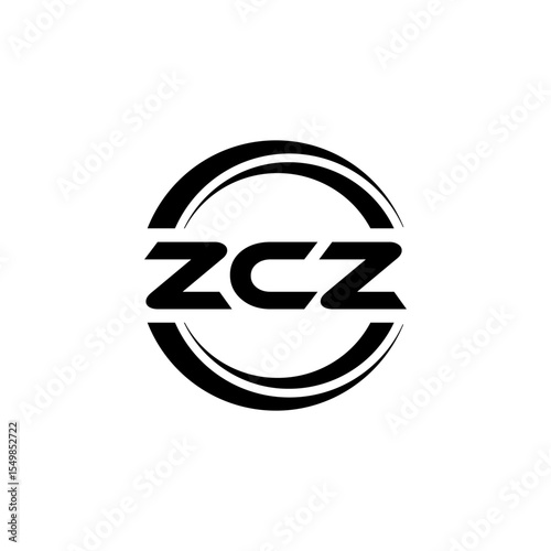 ZCZ letter logo design with white background in illustrator, vector logo modern alphabet font overlap style, calligraphy designs for logo, Poster, Invitation, etc.