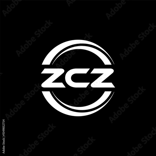 ZCZ letter logo design with white background in illustrator, vector logo modern alphabet font overlap style, calligraphy designs for logo, Poster, Invitation, etc.
