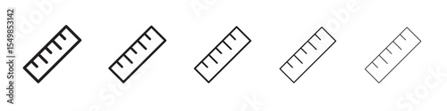Ruler icon vector illustration isolated