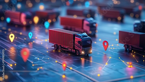 Trucks, GPS, and digital network