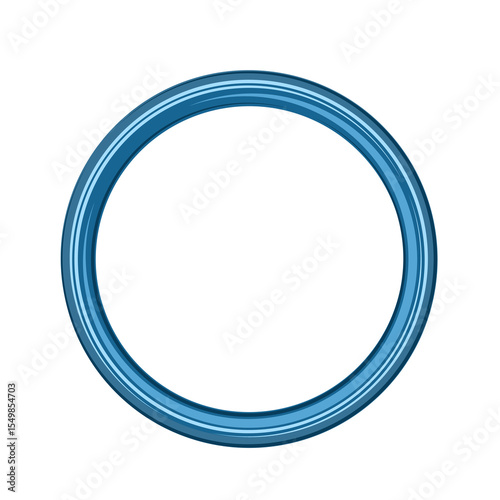 blue circle logo element design grafis