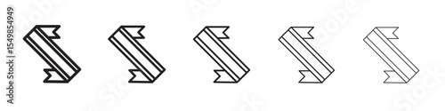 Sash icon vector illustration isolated