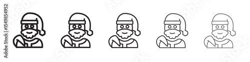 Santa clause icon vector illustration isolated