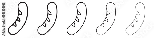 sausages icon vector illustration isolated
