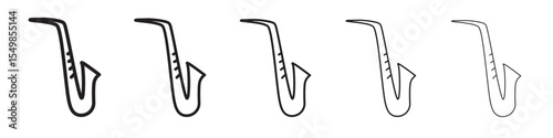 Saxophone icon vector illustration isolated