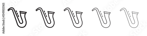 Saxophone musical instrument icon vector illustration isolated