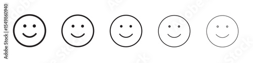 Smiley face icon vector illustration isolated