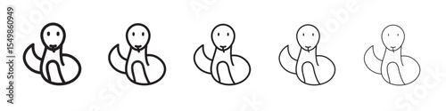 Snake icon vector illustration isolated