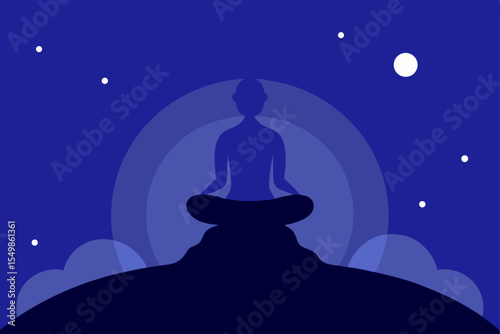 Nighttime Serenity Finding Peace and Tranquility Through Meditation