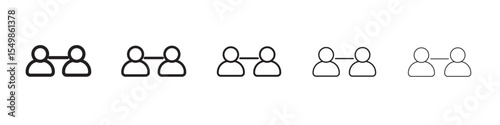 Social distancing sitting icon vector illustration isolated