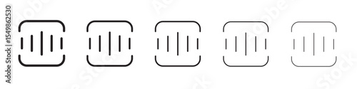 Sound waves icon vector illustration isolated