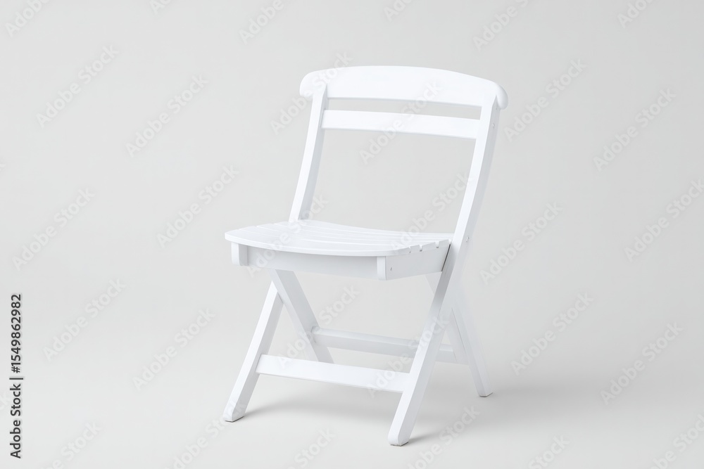 Fototapeta premium minimalistic garden furniture isolated on white background showcasing varied pieces with ample copy space