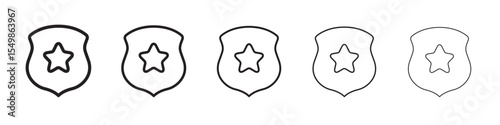 Star badge icon vector illustration isolated