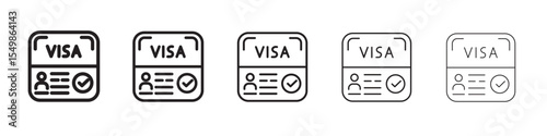 Start up visa icon vector illustration isolated