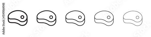 Steak icon vector illustration isolated