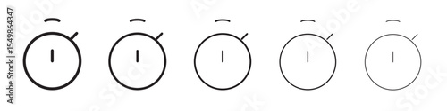 Stopwatch icon vector illustration isolated