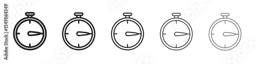 Stopwatch icon vector illustration isolated