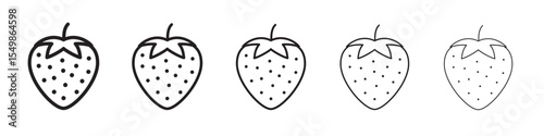 Strawberry icon vector illustration isolated
