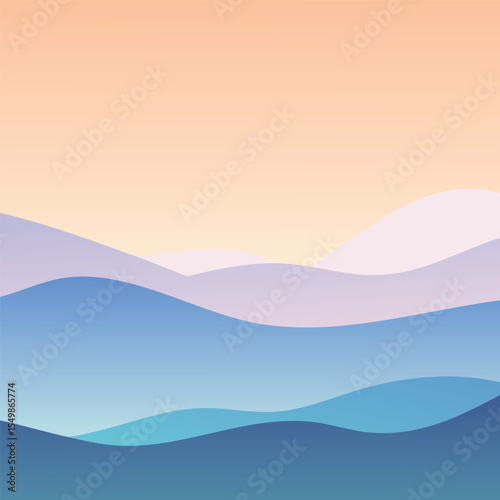 Minimal fluid wave background with layered gradient shapes in soft pastel colors. Perfect for web design, presentation slides, UI/UX, branding or wallpaper