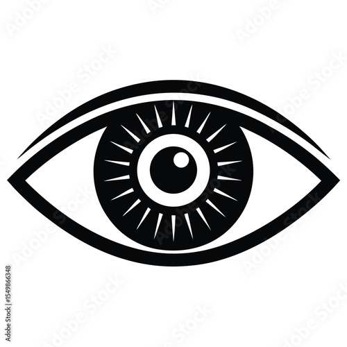 optometrist element isolated digital eye scanner on white background