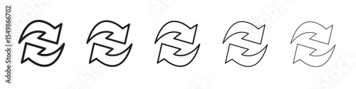 Synchronization icon vector illustration isolated