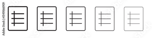Table icon vector illustration isolated