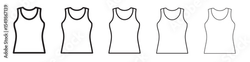 Tan top icon vector illustration isolated