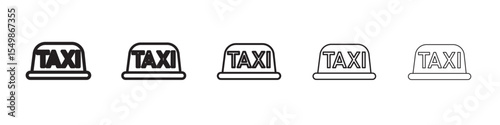 Taxi lamp icon vector illustration isolated