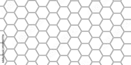 Abstract 3d geometrical background. Surface polygon pattern with glowing hexagon paper texture and futuristic business. wallpaper Illustration. Futuristic abstract honeycomb mosaic white background.  