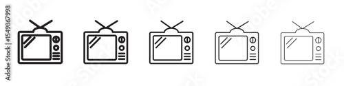 Television icon vector illustration isolated