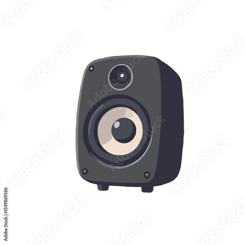 Simple, Cartoon Themed Loud Speaker Illustration