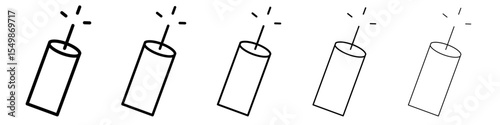 TNT dynamite icon vector illustration isolated