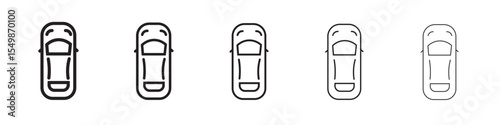 Top view car icon vector illustration isolated