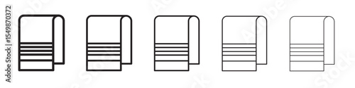 towel icon vector illustration isolated