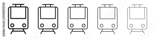 Train icon vector illustration isolated