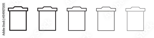 Trash icon vector illustration isolated