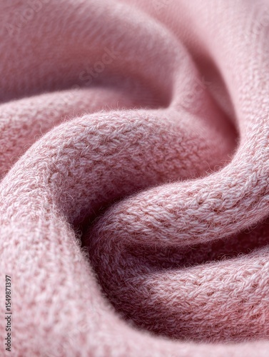 Soft pink fabric texture close-up