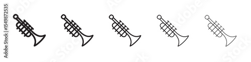 Trumpet icon vector illustration isolated