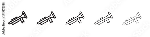 Trumpet icon vector illustration isolated