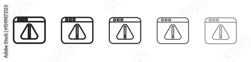 Unauthorized Access icon vector illustration isolated