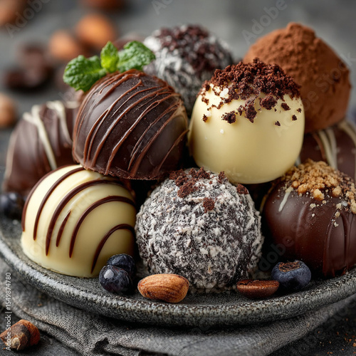 Pieces of chocolate bar. milk chocolate dark chocolate