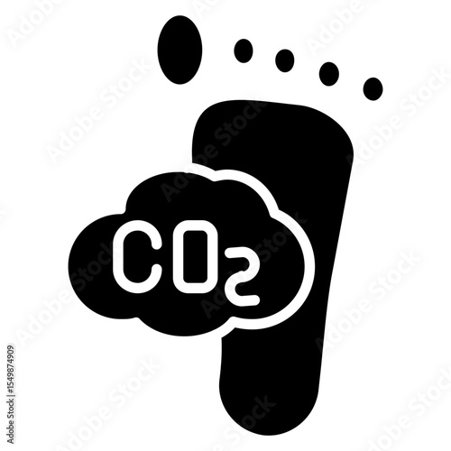 Carbon Footprint Icon