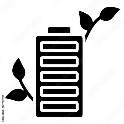 Clean Energy Battery Icon