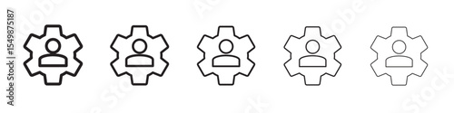 User settings icon vector illustration isolated