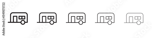 Vehicle trailer icon vector illustration isolated